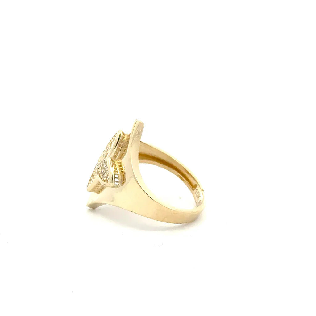 Elegant Star-Shaped Gold Ring 10k3
