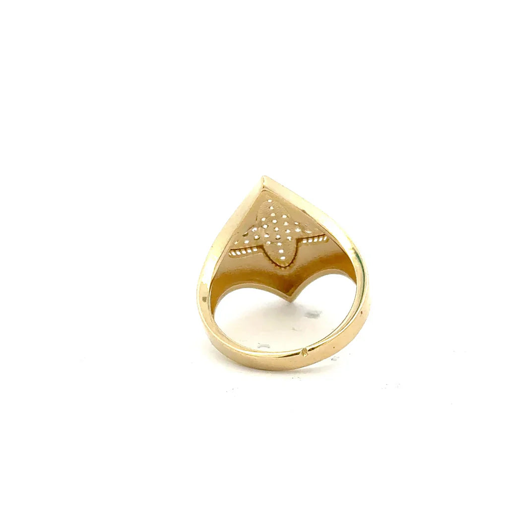 Elegant Star-Shaped Gold Ring 10k2