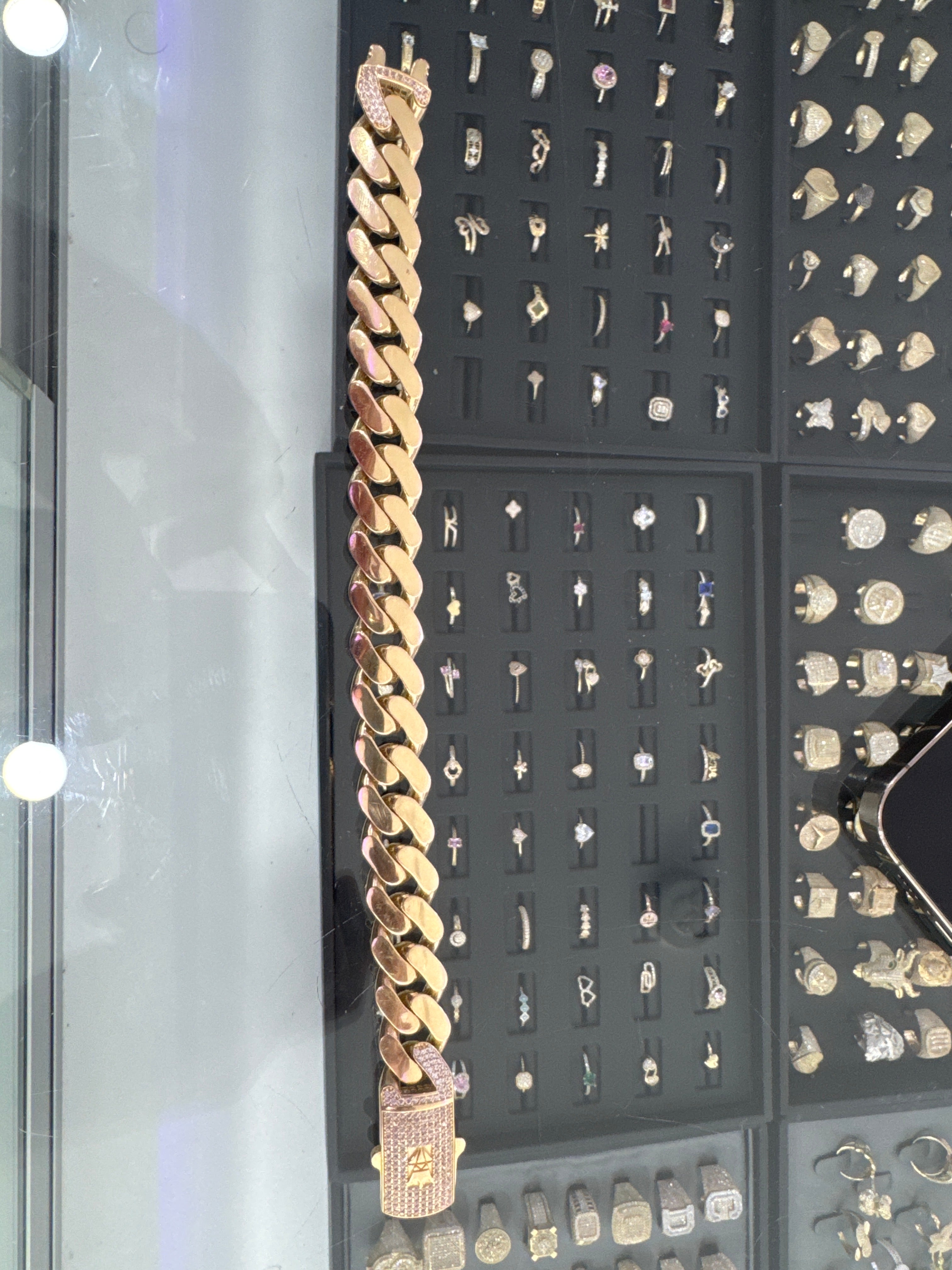 14k cuban bracelet