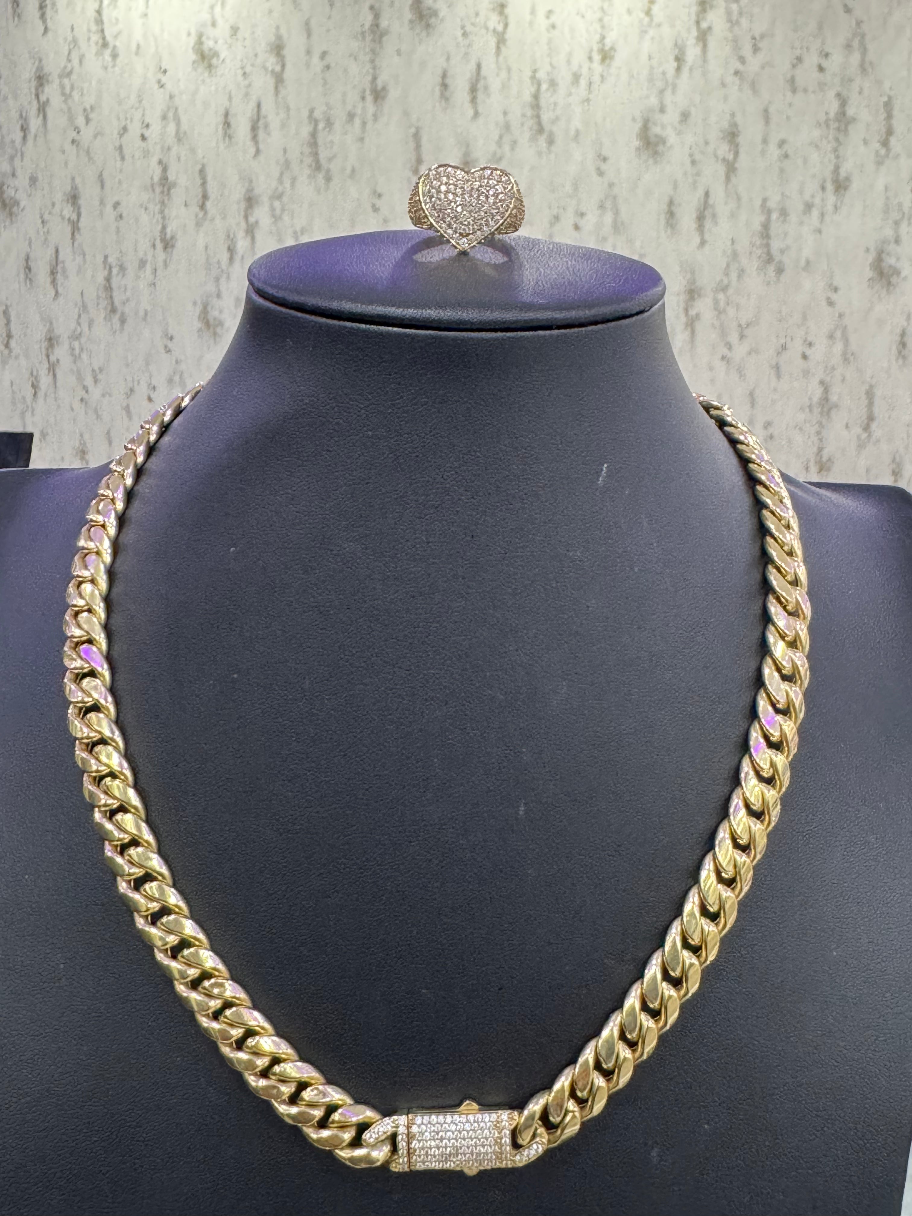 14k Chocker and Heart Ring